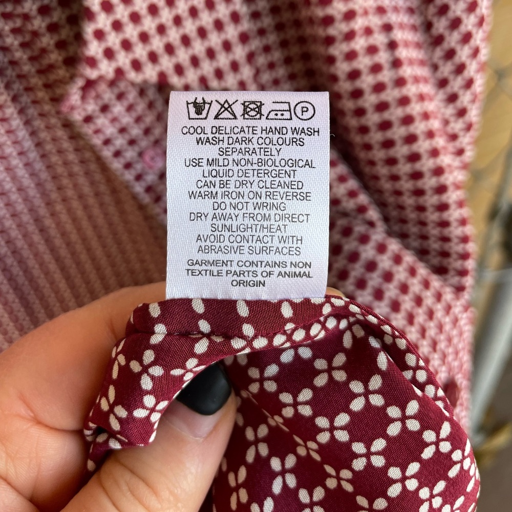 Pure Collection Silk Patterned Button Down - image 3